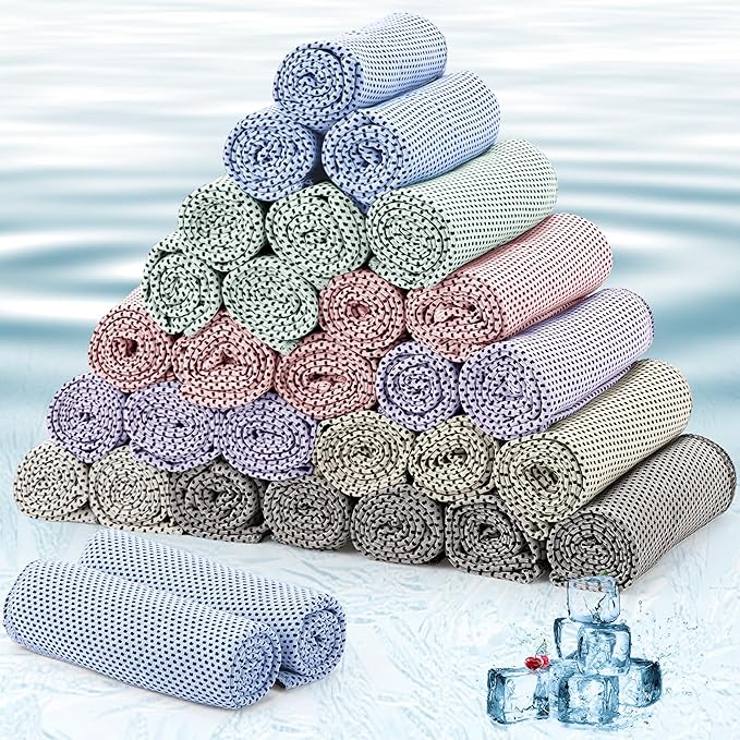 Microfiber Cooling Towel (Assorted Color, Set of 30)
