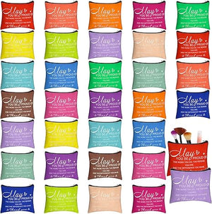 Inspirational Canvas Makeup Bag (Set of 32)