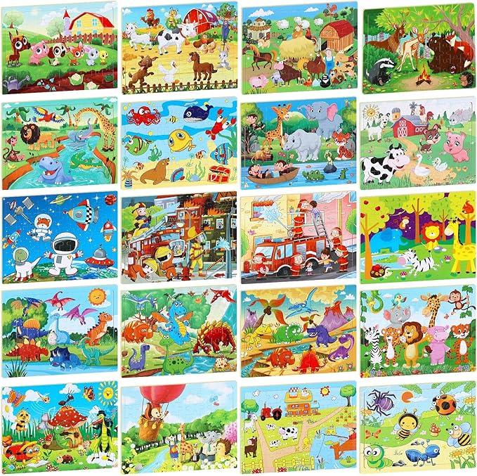11.7" x 8.8"  Wooden Jigsaw Puzzle (Set of 20)