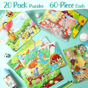 11.7" x 8.8"  Wooden Jigsaw Puzzle (Set of 20)