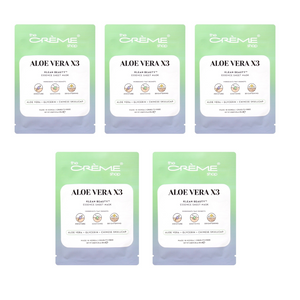 The Crème Shop Klean Beauty™ Sheet Mask - 5 Pack (ALOE VERA X3)