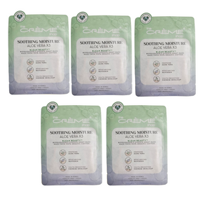 The Crème Shop Klean Beauty™ Sheet Mask - 5 Pack (ALOE VERA X3)