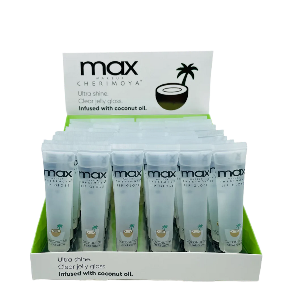 MAX Makeup Cherimoya® Lip Gloss -Set of 6 (COCONUT)