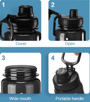 32 oz Sports Water Bottle with Scale (Set of 14)