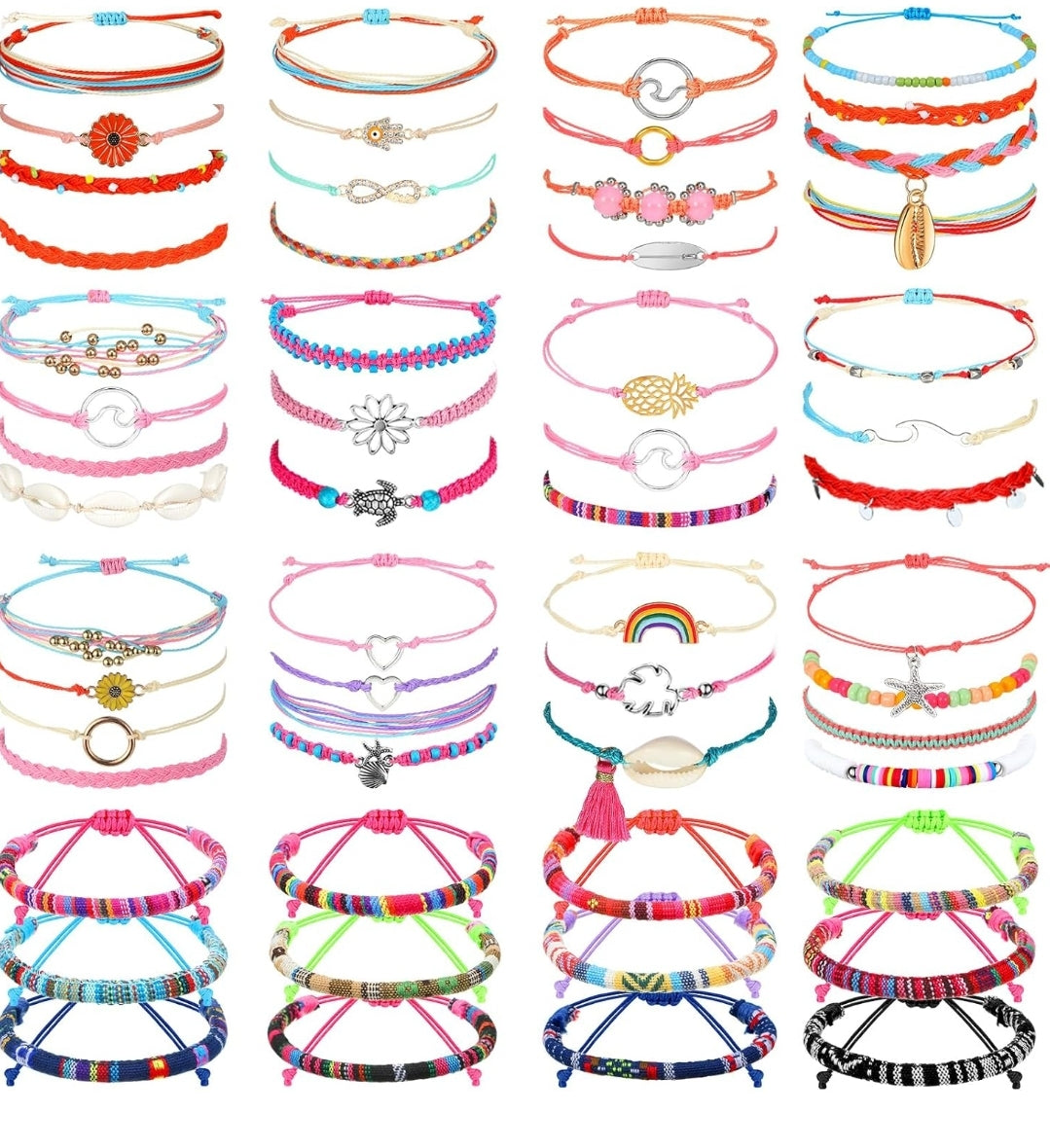57 Pcs Bracelet Anklet Set