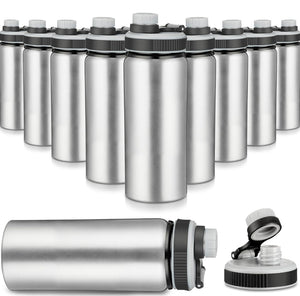 17 oz Aluminum Water Bottle with Snap Lid  (Set of 10)