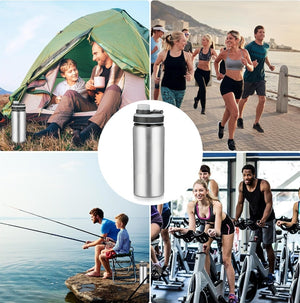 17 oz Aluminum Water Bottle with Snap Lid  (Set of 10)