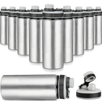 17 oz Aluminum Water Bottle with Snap Lid  (Set of 10)