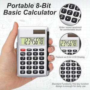 Compact  Flip-Cover Dual Power Calculator (Set of 24)