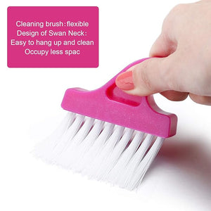 7.5" Window Track & Gap Cleaning Brush (Assorted Color, Set of 6)