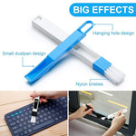 7.4" 2-in-1 Dust Brush & Dustpan Set (Assorted Color, Set of 10)