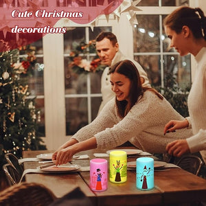 5" x 3" Christmas LED Candle with Remote (Set of 3)