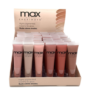 MAX Makeup Cherimoya® Lip Gloss -Set of 6 (Nudes)