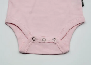 California Love Baby Bodysuit – Soft Grey Cotton Onesie (3–6 Months)