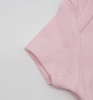 California Love Baby Bodysuit – Soft Grey Cotton Onesie (3–6 Months)