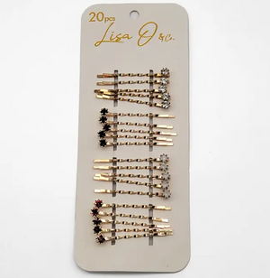 20-PCS Twisted Bobby Pin Set