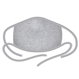 3PCS 2-Layer Reusable 3D Cotton Face Mask with Filter Pocket (Heather Grey)