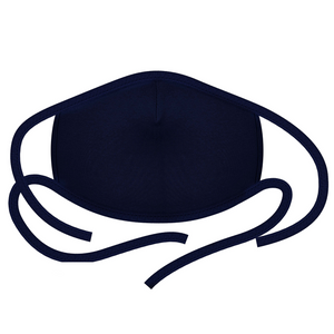 3PCS 2-Layer Reusable 3D Cotton Face Mask with Filter Pocket (Navy)