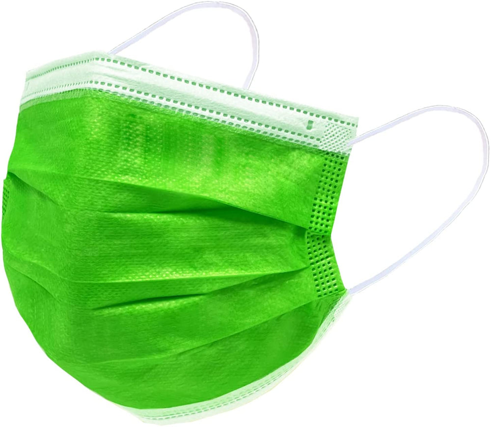Assorted Colors Disposable Safety Mask 3 Layer Protection Face Mask for Adults (5 Colors-10pcs ea) 50 pcs