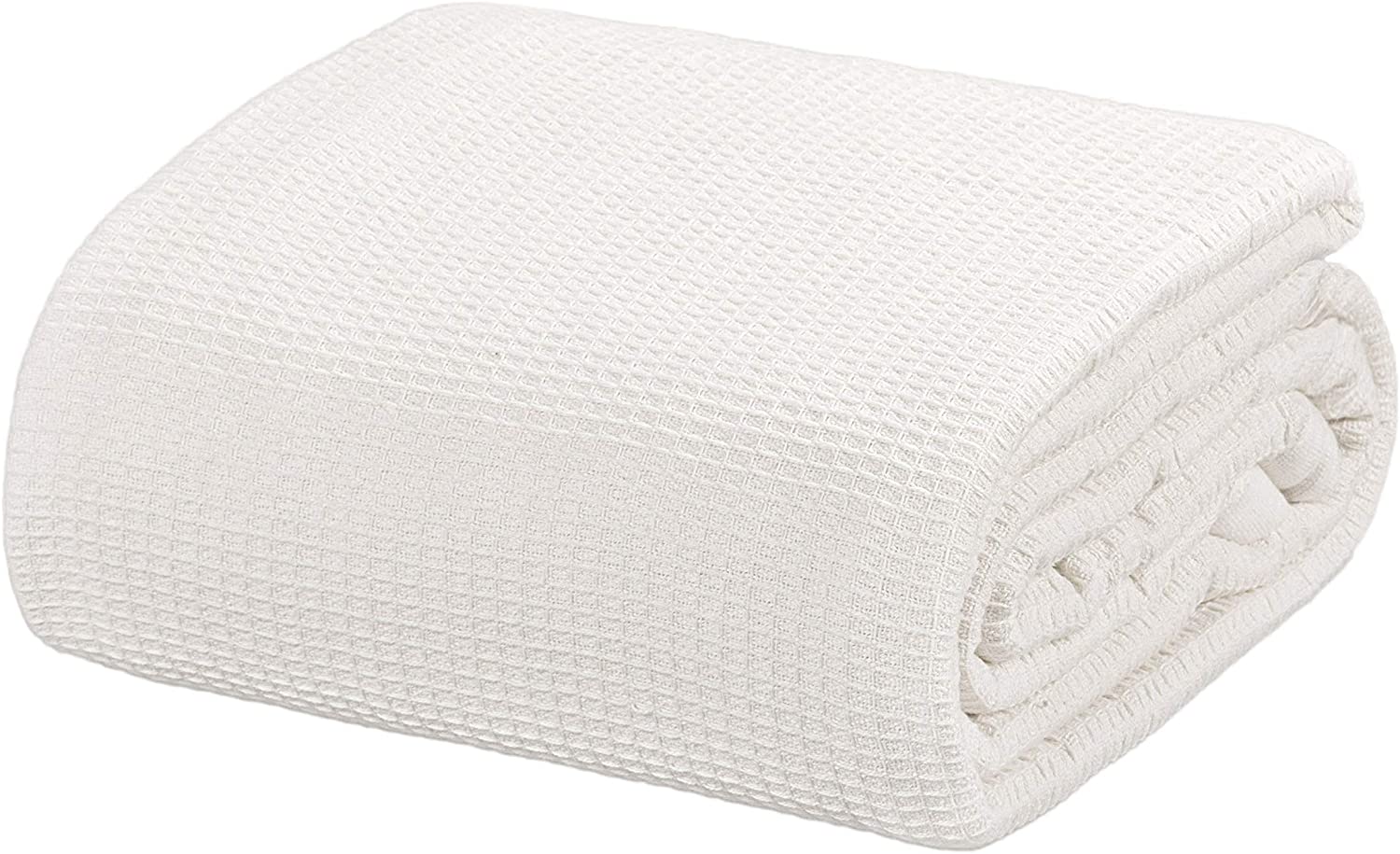 [Ivory] Crover Thermal Waffle 100% Cotton Wave Blanket (Twin / Queen / King)