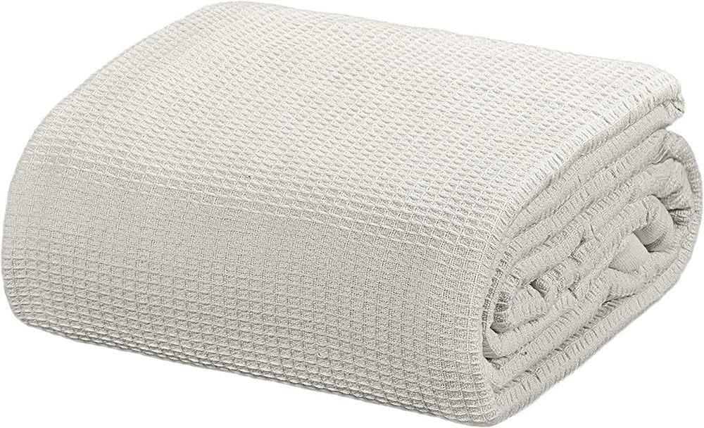 [Glacier Grey] Crover Thermal Waffle 100% Cotton Wave Blanket (Twin / Queen / King)