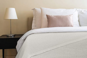 [Glacier Grey] Crover Thermal Waffle 100% Cotton Wave Blanket (Twin / Queen / King)