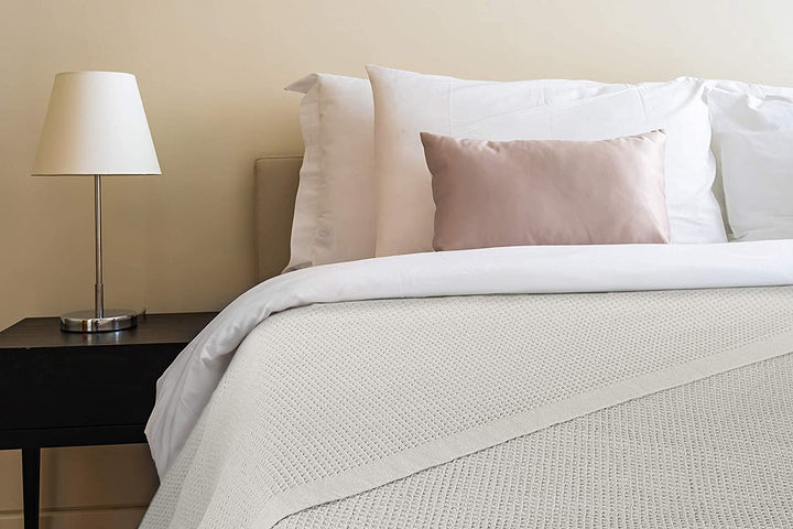 [Glacier Grey] Crover Thermal Waffle 100% Cotton Wave Blanket (Twin / Queen / King)