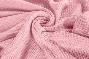 [Orchid Pink] Crover Thermal Waffle 100% Cotton Wave Blanket (Twin / Queen / King)