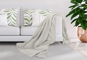 [Glacier Grey] Crover Thermal Waffle 100% Cotton Wave Blanket (Twin / Queen / King)