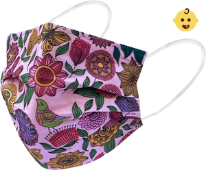 [Kids] Everydayspecial Disposable Safety Mask 3 Layer Protection Face Mask for Kids 50 pcs (Butterfly Assortment Kids)