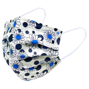 Everydayspecial Disposable Safety Mask 3 Layer Protection Face Mask for Adults 50 pcs (Flower Assorted Print 2)