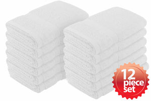 Fast Drying Absorbent 100% Cotton Hand Towel 12-Pcs Set, 16”x 27” - EverydaySpecial