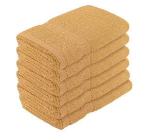 Crover Essentials Fast Drying Super Absorbent Terry Cloth 100% Cotton Bath Towel 25”x52” 6pc Set