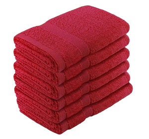 Crover Essentials Fast Drying Super Absorbent Terry Cloth 100% Cotton Bath Towel 25”x52” 6pc Set