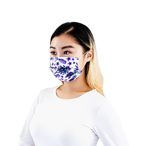 Everydayspecial Disposable Safety Mask 3 Layer Protection Face Mask for Adults 50 pcs (Flower Assorted Print 2)