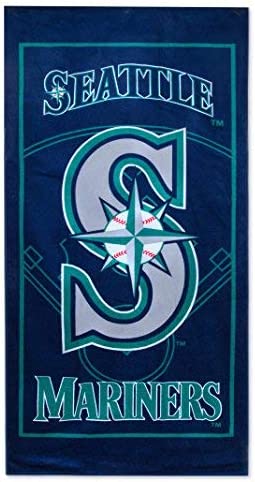 McArthur MLB Seattle Mariners Official Licensed Fiber Reactive Bath/Beach Towel 100% Cotton 30"x60"