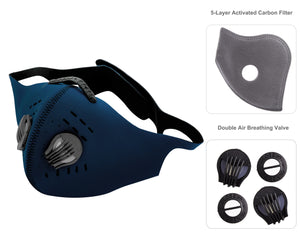 6 Colors Sports Reusable Adult Face Mask with Filter - EverydaySpecial