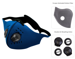 6 Colors Sports Reusable Adult Face Mask with Filter - EverydaySpecial