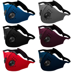 6 Colors Sports Reusable Adult Face Mask with Filter