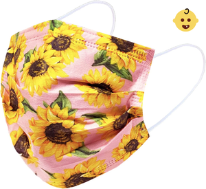 [Kids] Everydayspecial Disposable Safety Mask 3 Layer Protection Face Mask for Kids 50 pcs (Sunflower Assortment Kids)