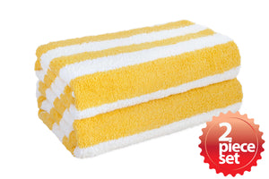Terry Cloth Cotton Cabana Stripe Bath Beach Towel, 30"x 60" - EverydaySpecial