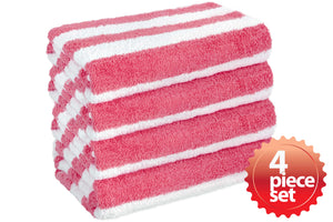 Terry Cloth Cotton Cabana Stripe Bath Beach Towel, 30"x 60" - EverydaySpecial
