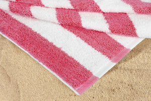 Terry Cloth Cotton Cabana Stripe Bath Beach Towel, 30"x 60" - EverydaySpecial