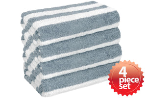 Terry Cloth Cotton Cabana Stripe Bath Beach Towel, 30"x 60" - EverydaySpecial