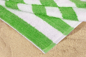 Terry Cloth Cotton Cabana Stripe Bath Beach Towel, 30"x 60" - EverydaySpecial