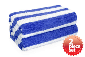 Terry Cloth Cotton Cabana Stripe Bath Beach Towel, 30"x 60" - EverydaySpecial