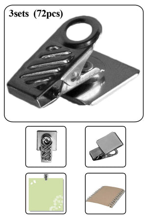 Stick-A-Clip Metal Paper Holder (24-Piece) - EverydaySpecial